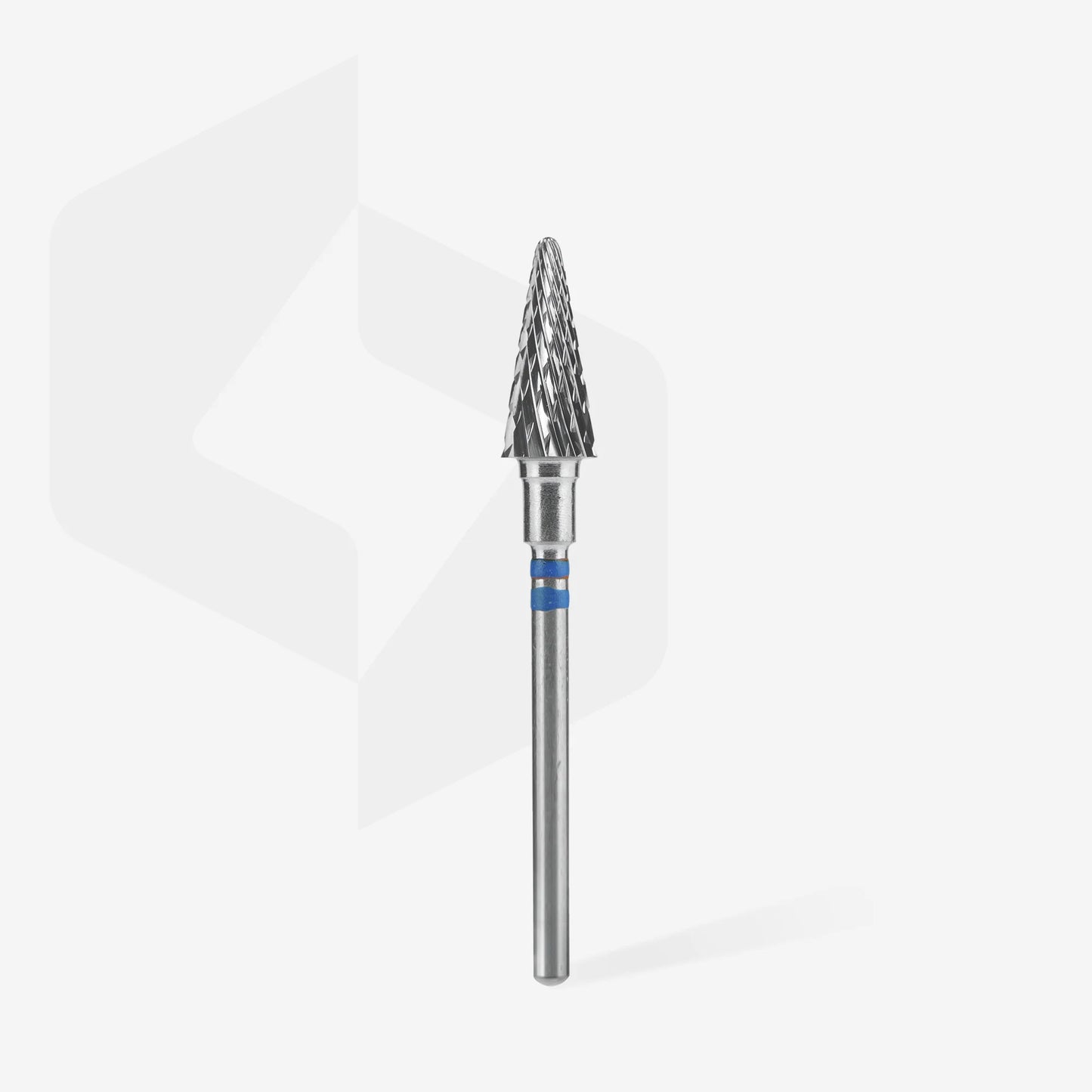 Hartmetallfräse für Linkshänder ""Kegel"" blau EXPERT, Durchmesser 6 mm / Arbeitslänge 14 mm