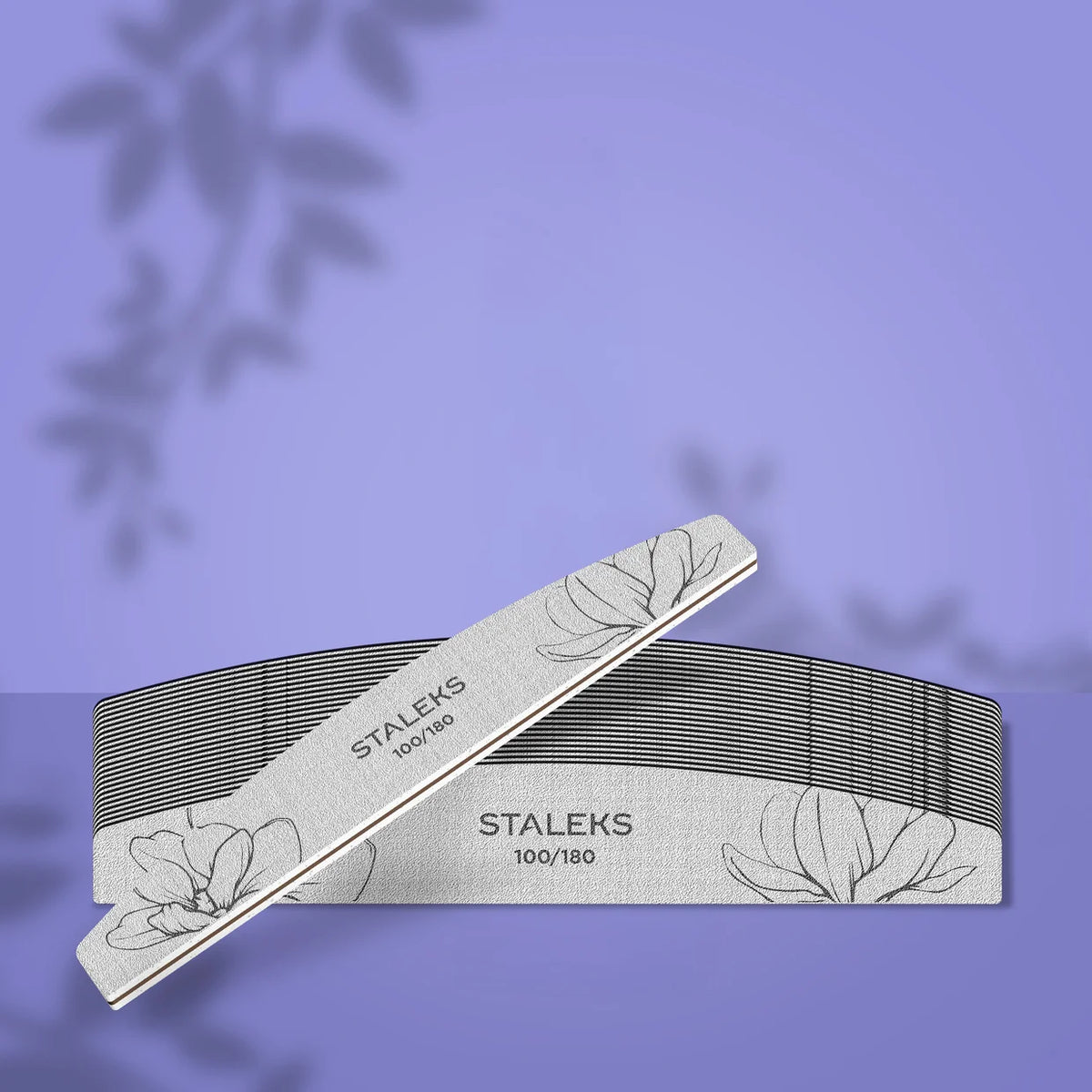 STALEKS EXPERT 40 Mineralische Halbmond-Feile für Nägel, 100/180 Grit (25 Stück)