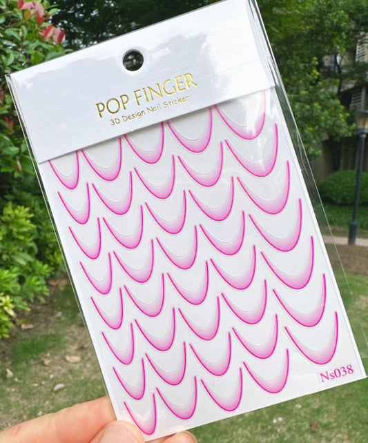 French Sticker Pink