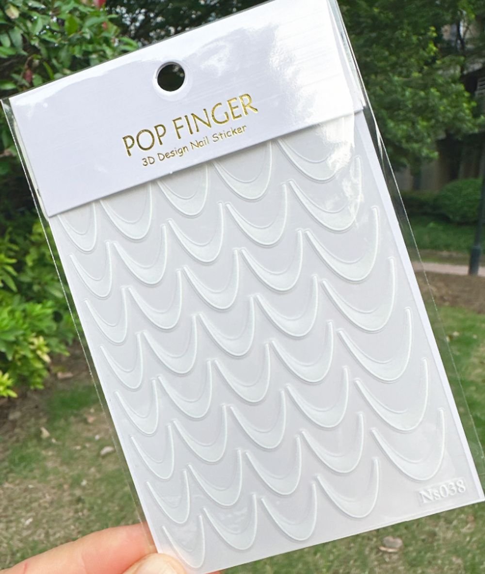 French Sticker White