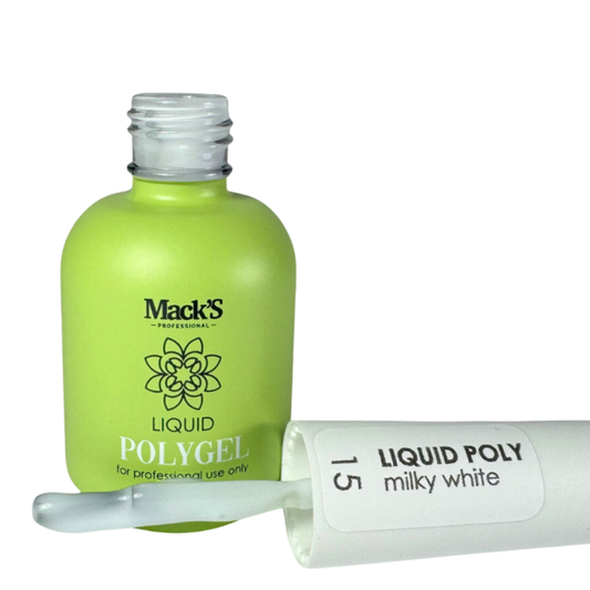 Liquid Polygel Milky White, 15ml