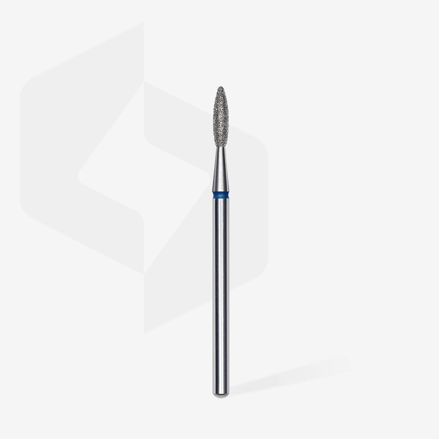 Diamantfräse "Flamme" blau, Durchmesser 2.1 mm / Arbeitsteil 8 mm