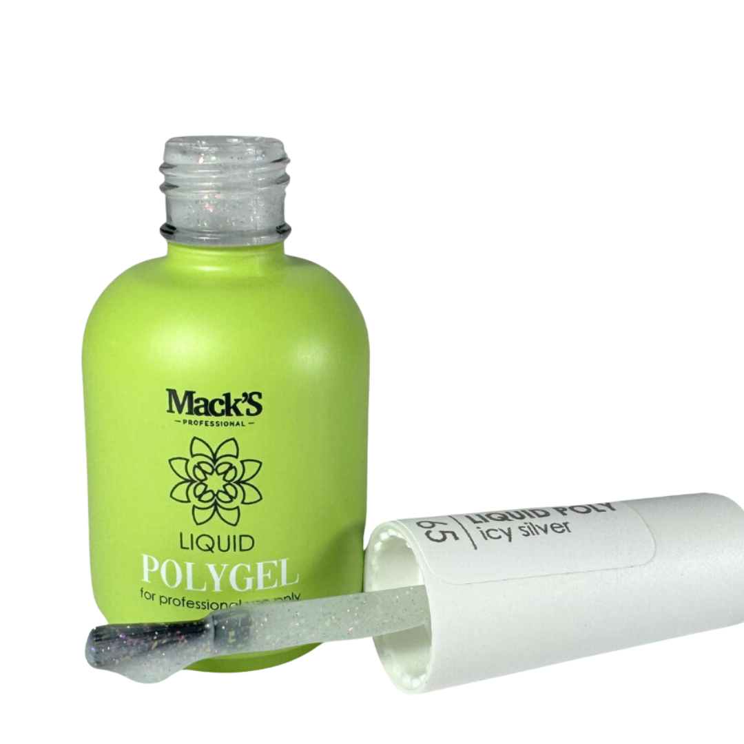 Liquid Polygel Icy Silver, 15ml