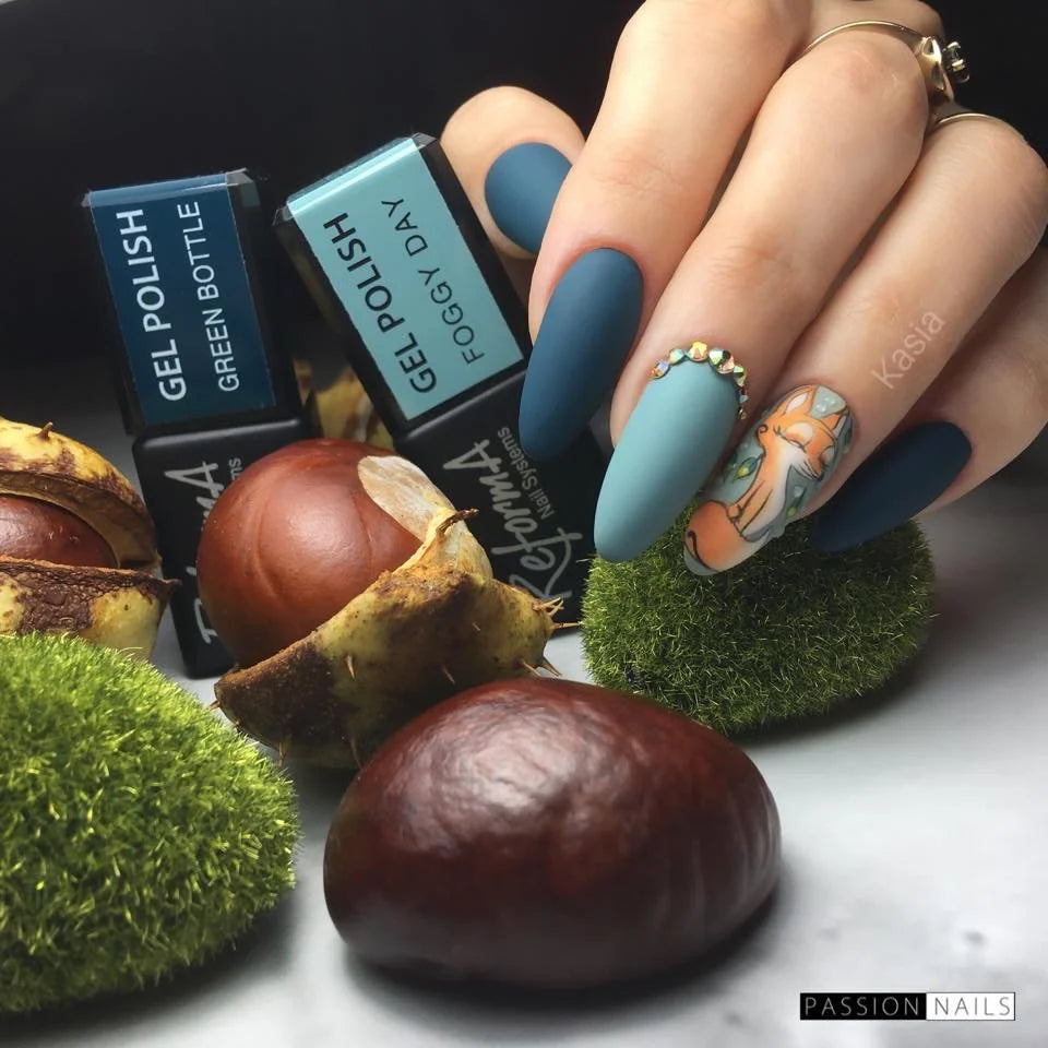 Gel Polish Green Bottel, 10ml