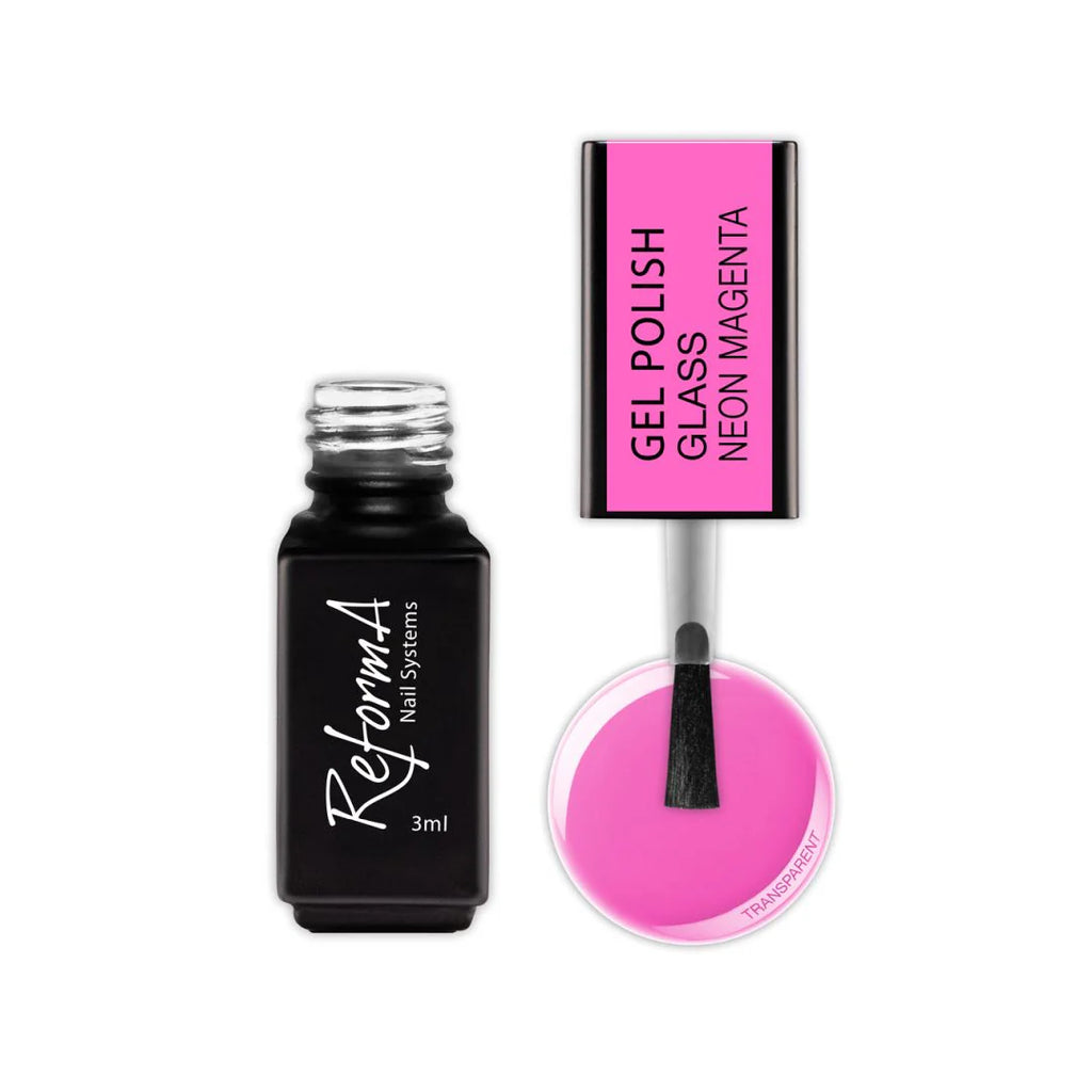 Gel Polish Glass Neon Magenta, 3ml