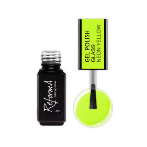 Gel Polish Glass neon Yellow, 3ml