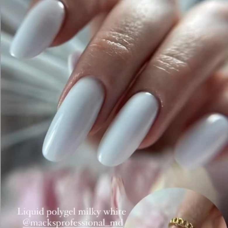 Liquid Polygel Milky White, 15ml