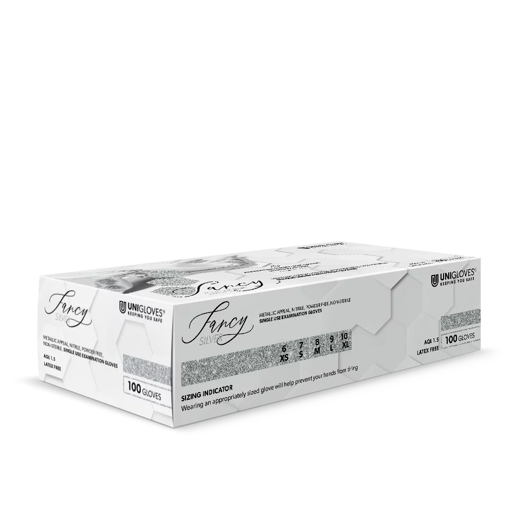 Unigloves Fancy Silver, 100Stk