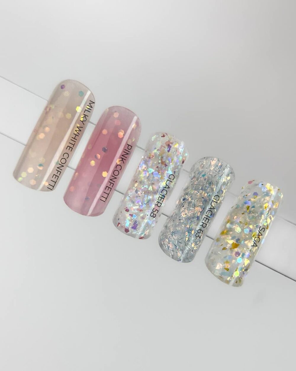 Acrygel Milky White Confetti, 30g