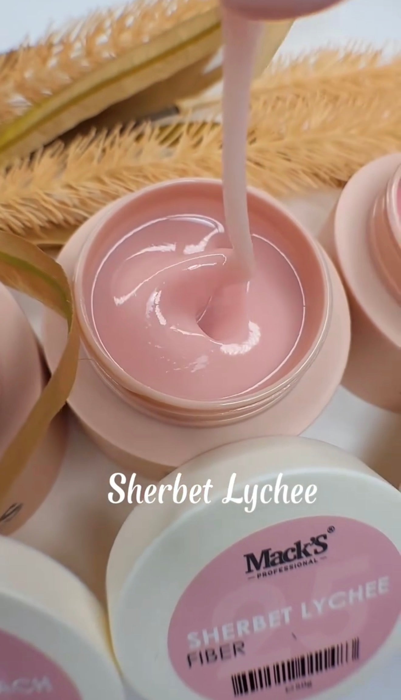 Fiber Sherbet Lychee, 50g