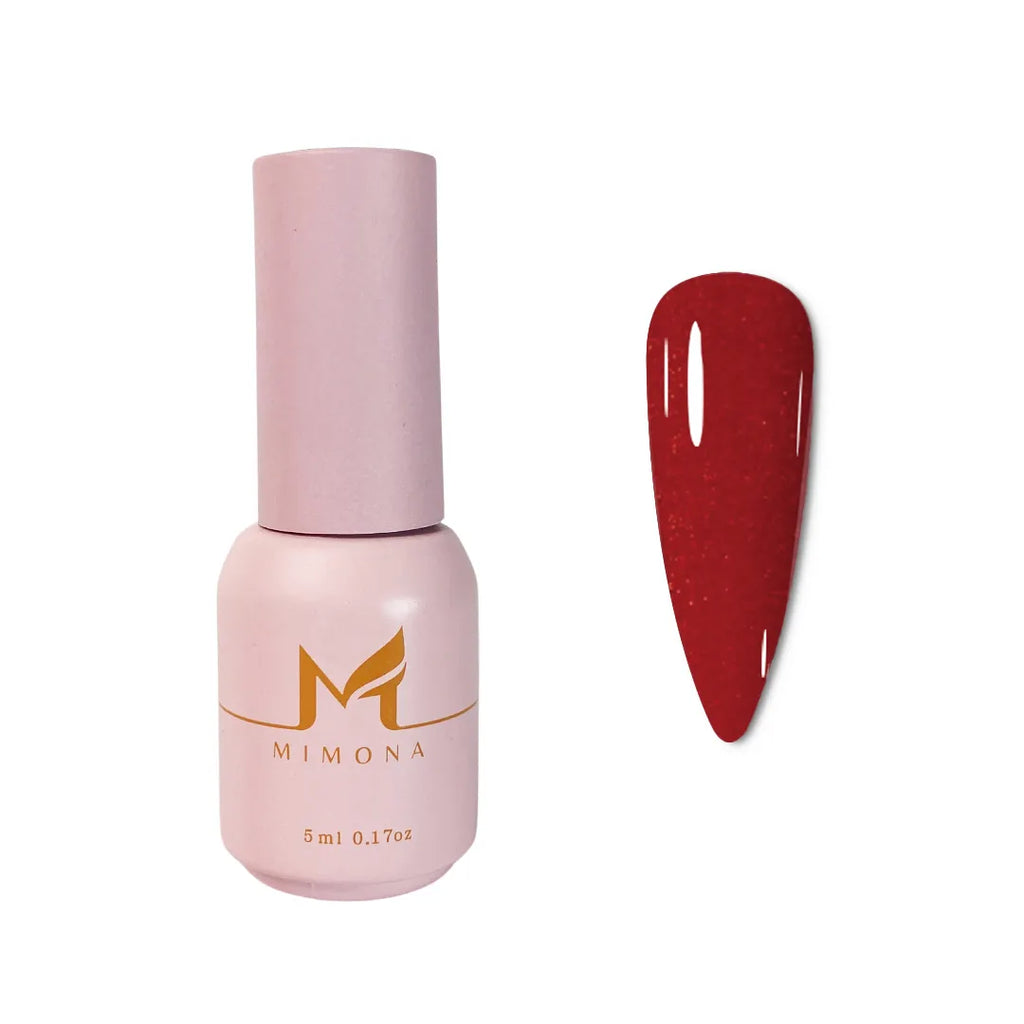 Gel Polish Red Light Glitter, 5ml
