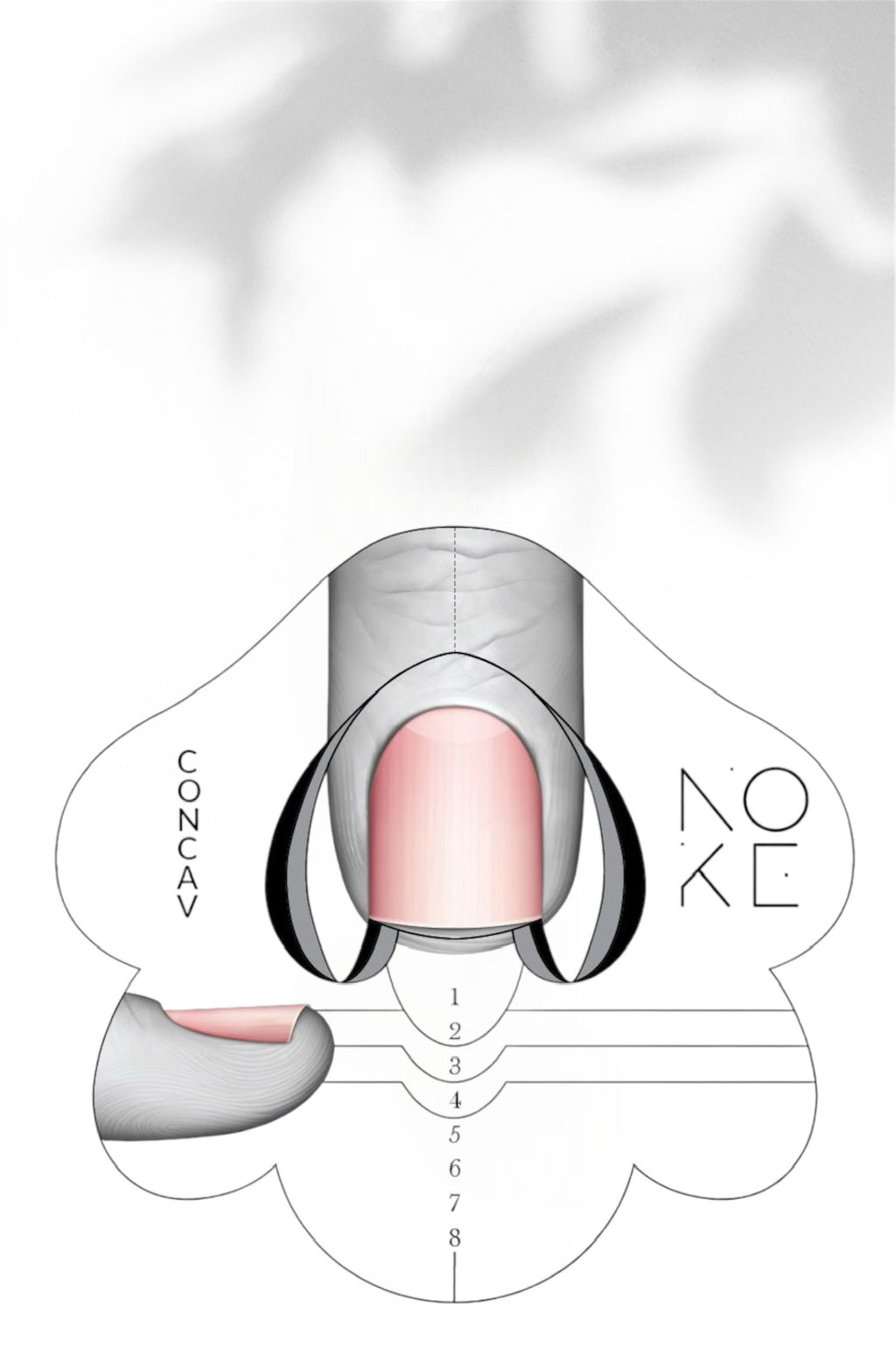 NAIL FORM CONCAV – PVC 100 STK