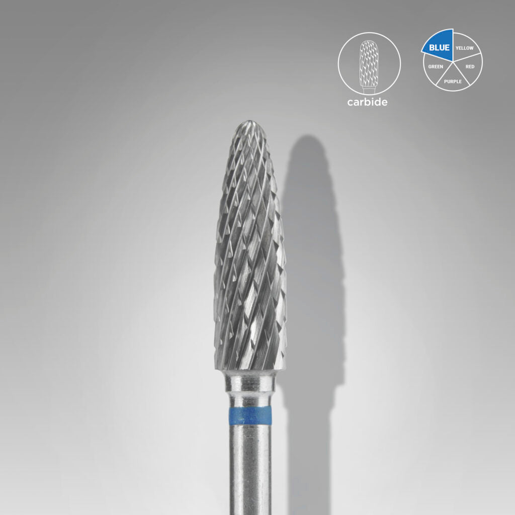 Hartmetall-Fräse Mais blau EXPERT Kopfdurchmesser 4 mm / Arbeitsteil 14 mm