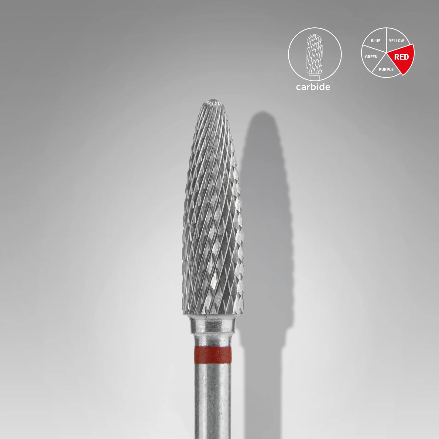 Hartmetall-Fräse Mais rot EXPERT Kopfdurchmesser 4 mm / Arbeitsteil 14 mm
