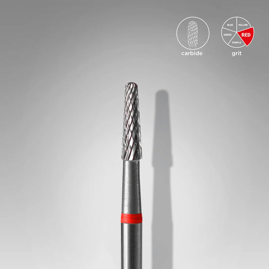 Hartmetallfräse "Kegel", rot, Durchmesser 2.3 mm / Arbeitsbereich 8 mm