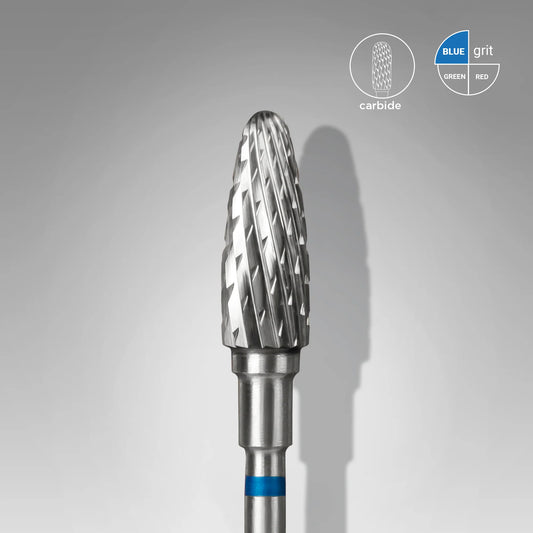 Hartmetallfräse "Mais" blau, Durchmesser 5 mm / Arbeitsteil 13 mm
