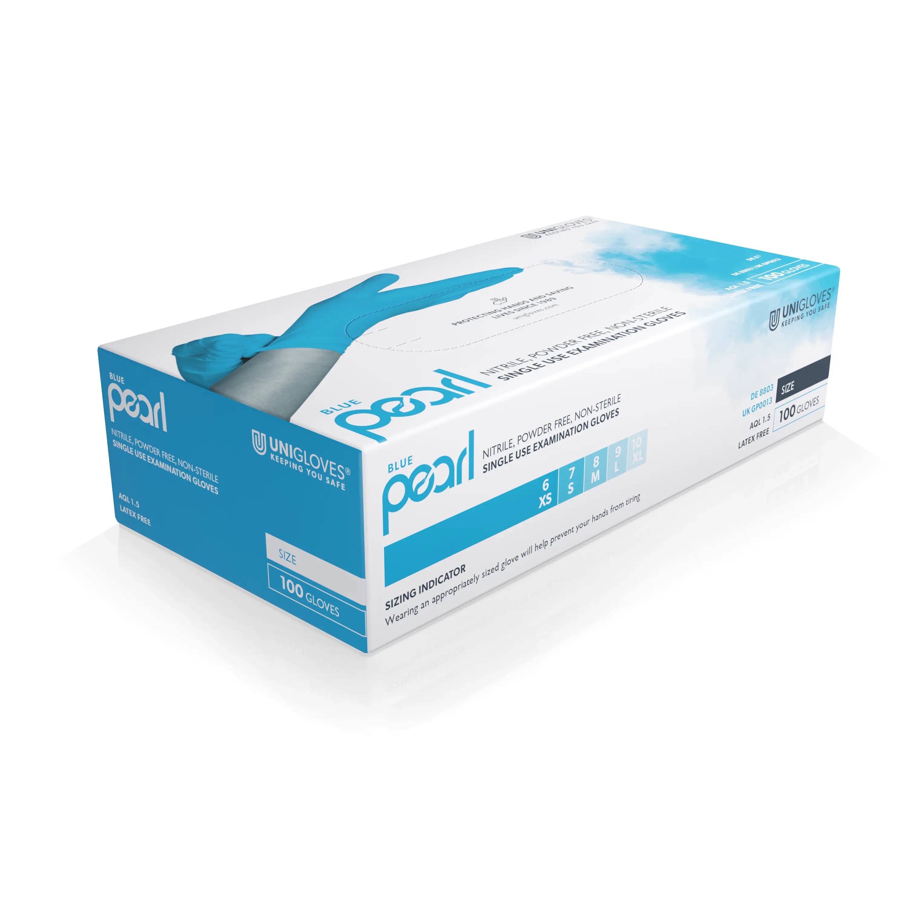 Unigloves Blue Pearl