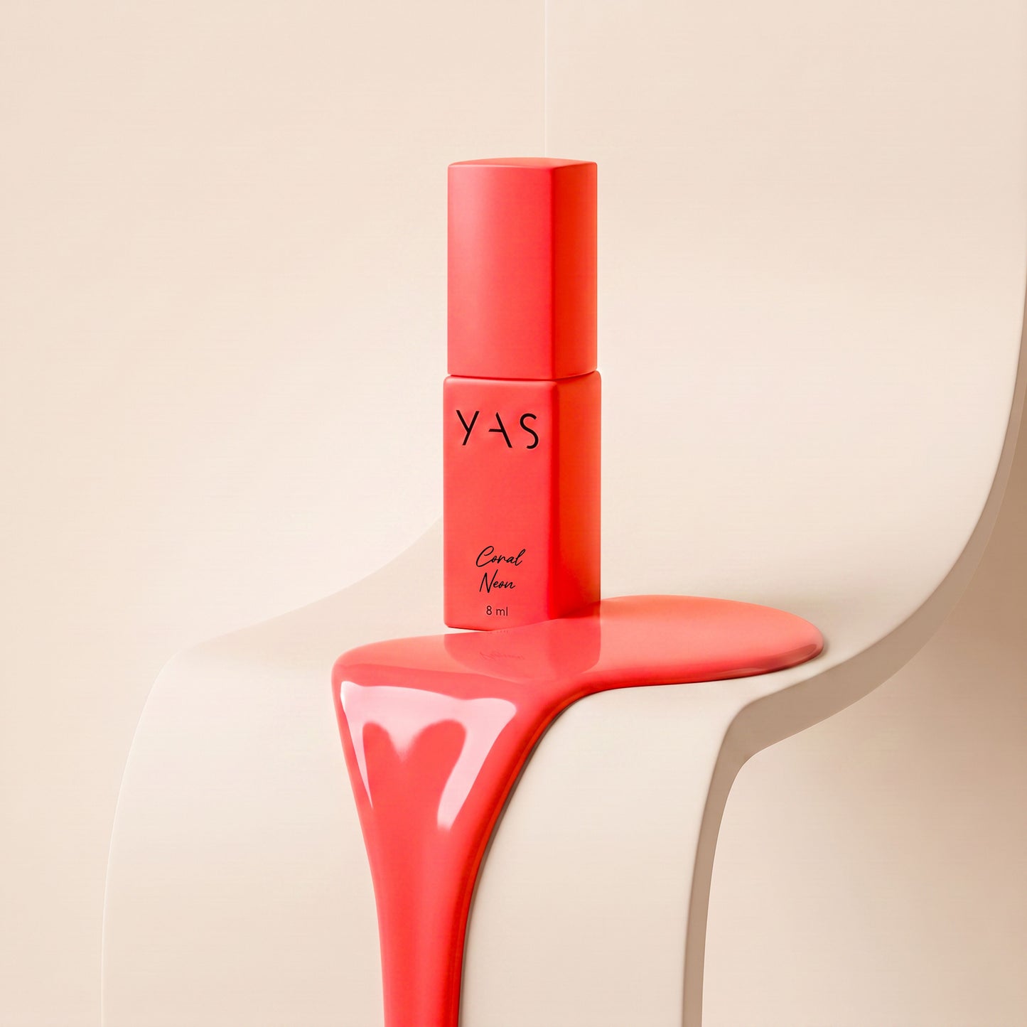 Gel Polish Coral Neon