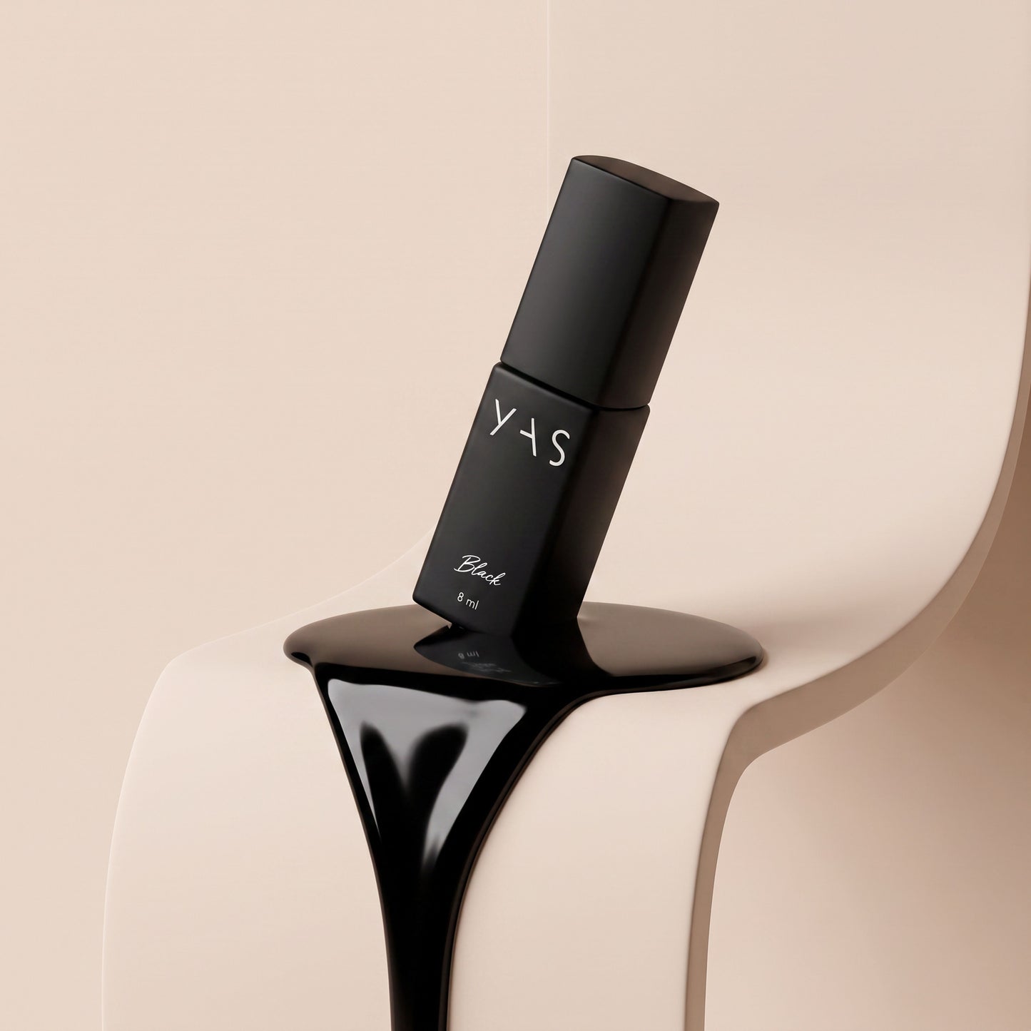 Gel Polish Black, 8 ml