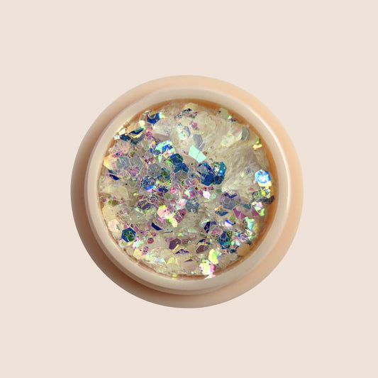 Holographic White Big Sparkles